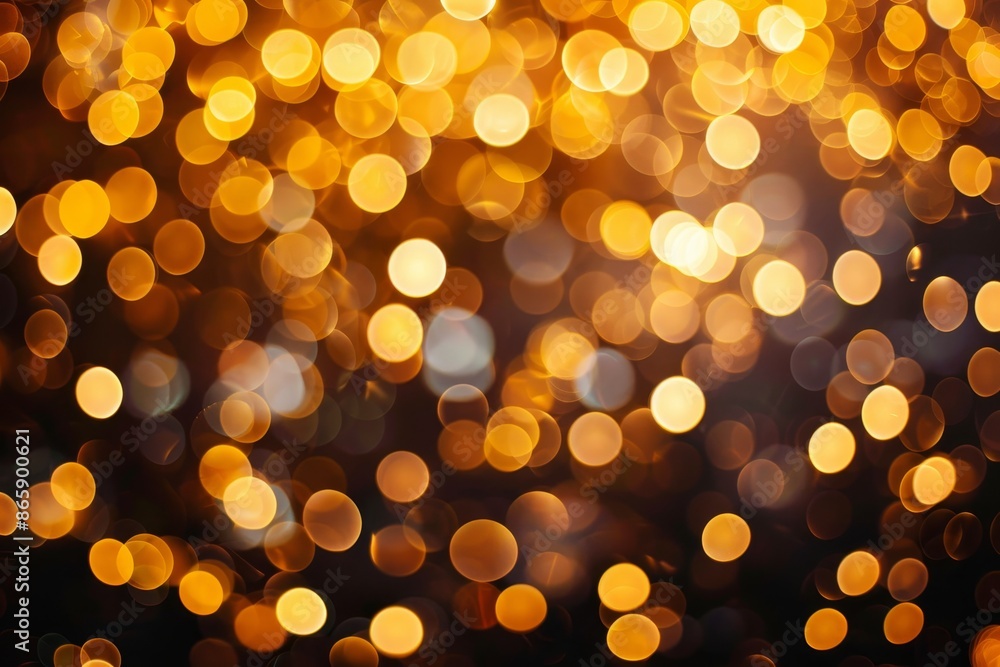 Poster a background of shimmering bokeh lights, with soft, out-of-focus circles creating a magical and fest