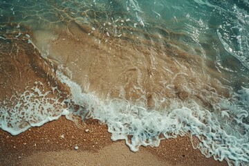 Wave on Beach Close Up