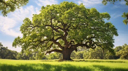 Obraz premium Mighty oak tree ,natural background