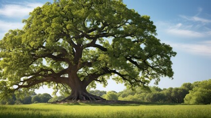 Obraz premium Mighty oak tree ,natural background