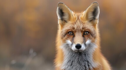 Fototapeta premium Portrait of a Red Fox in the Forest 