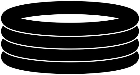 inflatable illustration pool silhouette beach logo float icon flamingo outline lifebuoy summer swim toy water sea rubber ring vacation shape buoy circle equipment for vector graphic background