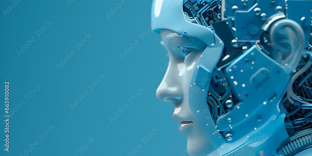 Poster utilize ai technology for business support through engineering big data and machine learning. concep