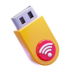 MODEM USB 3D ICON ILLUSTRATION