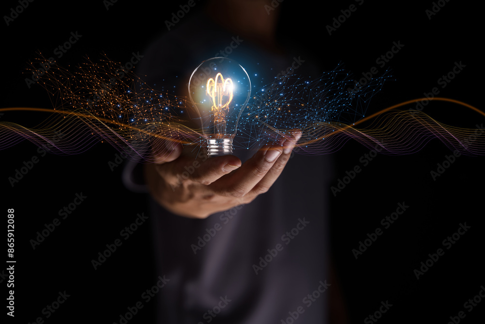 Poster solution or creative idea for designing a web banner or landing page for an innovative company with 