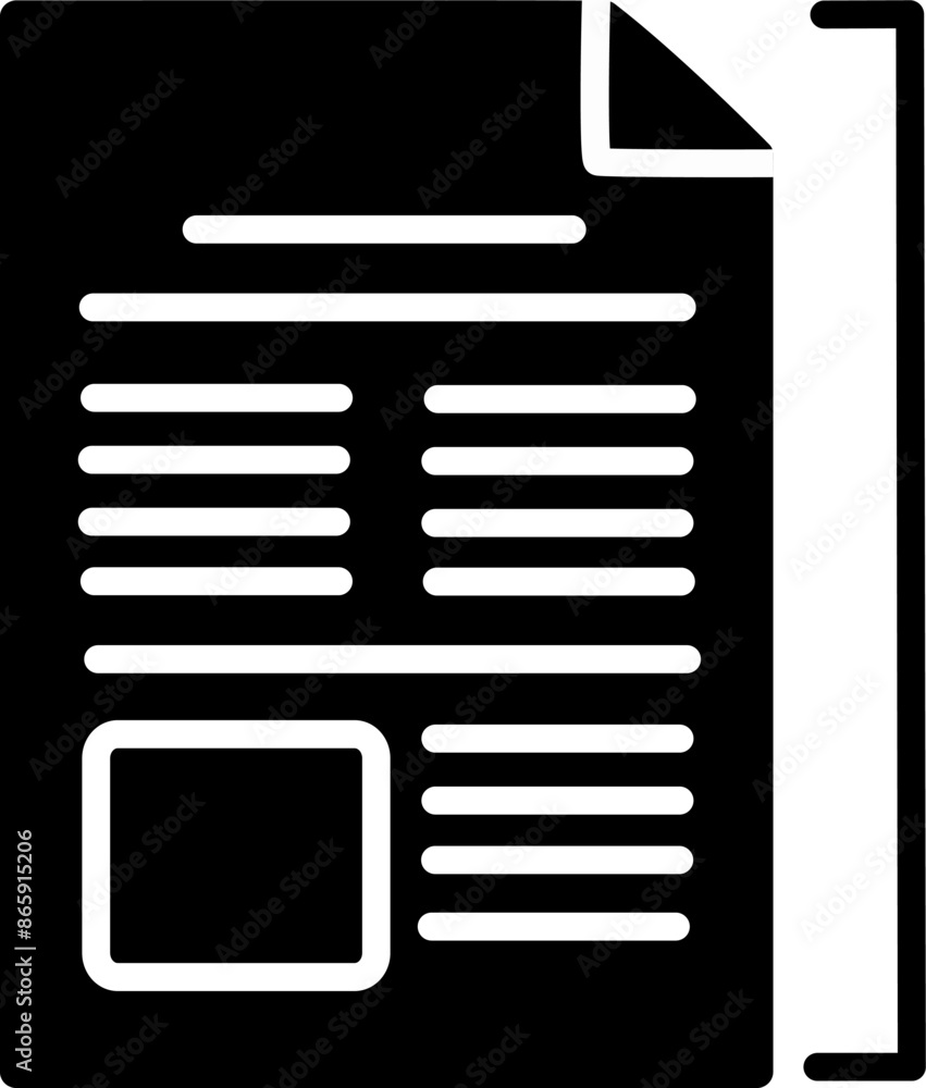 Poster resume file icon. file doc vector sign. replaceable vector design.
