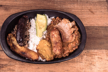 Tray paisa the most representative dish of Colombia