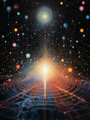 Obraz premium Abstract concept universe picture