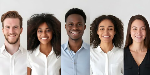 Diverse group of young professionals collaborate as a multicultural team in business. Concept Multicultural Teamwork, Diverse Collaboration, Young Professionals, Business Success, Inclusive Workplace