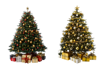 christmas tree decorated with decorations