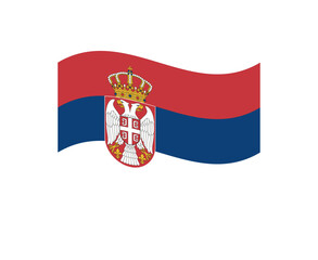 Obraz premium Flag of Serbia