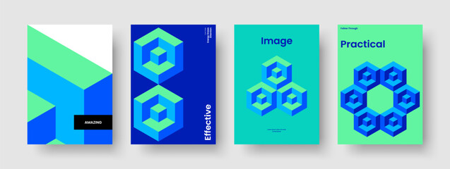 Fototapeta premium Isolated Banner Layout. Geometric Report Design. Creative Flyer Template. Business Presentation. Poster. Brochure. Background. Book Cover. Portfolio. Notebook. Catalog. Journal. Newsletter