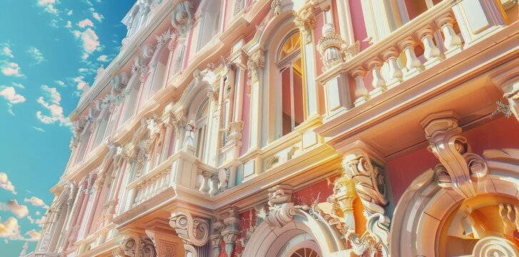 Pink Buildin Collapse
