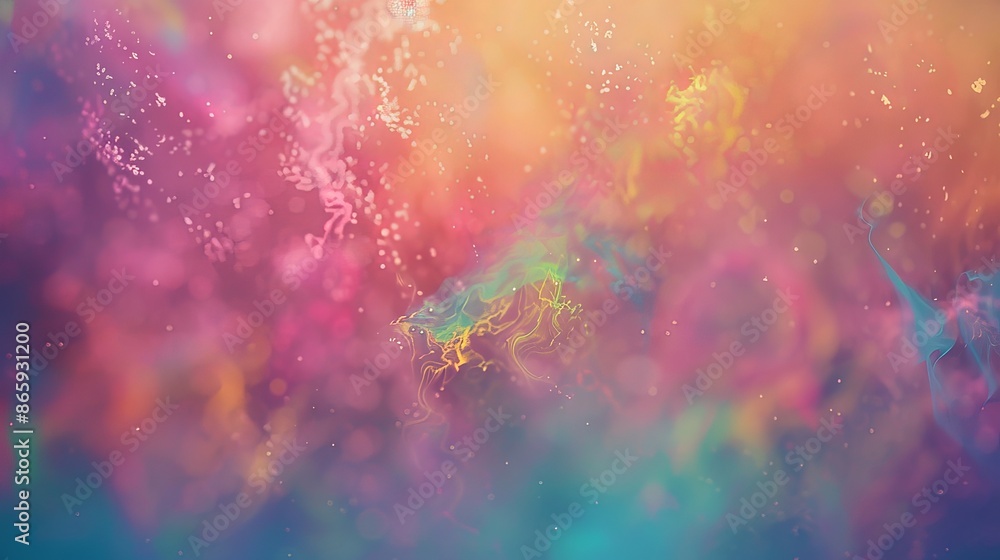Wall mural a mesmerizing 4k color gradient background unfolds with a soft, blurred effect enhanced by subtle no