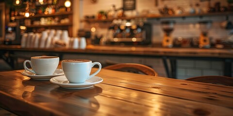 Bustling Coffee Shop Alive with the Aroma of Espresso, Clattering Cups, and Conversation. Concept Coffee Shop Scenes, Espresso Aroma, Clattering Cups, Conversation Ambiance