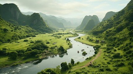 mountain river in the mountains