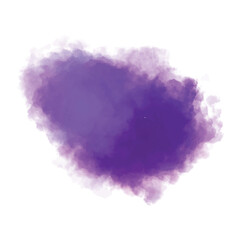 Fototapeta premium Abstract watercolor hand paint purple splash on white background