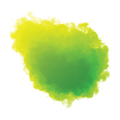 Obraz premium Abstract watercolor hand paint green splash on white background