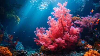 Naklejka premium The Beauty of Coral Reefs Under the Sea