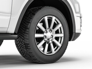 Obraz premium PNG Suv car vehicle wheel white background.