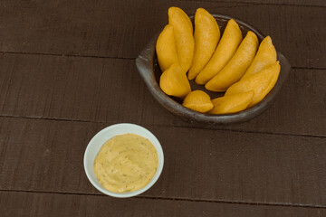 Fried empanadas, typical Colombian food