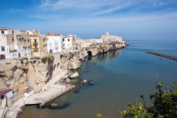 The beautiful city of Vieste on the Gargano in Puglia, Italy