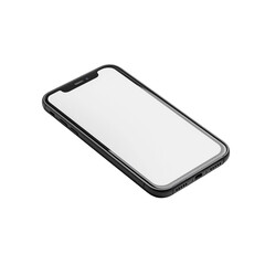 Black Smartphone With Blank Screen Mockup