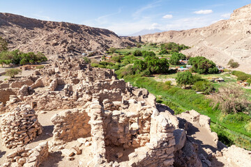 Atacame&ntilde;o fortress in the Lasana Valley, Loa River in the Atacama Desert