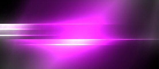 Obraz premium Neon dynamic diagonal light rays background. Techno digital geometric concept design for wallpaper, banner, presentation, background