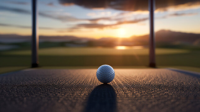 golf simulator, 3d image