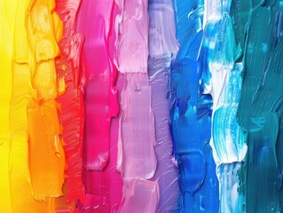 Close-up of colorful painting