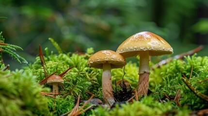 Enchanting Scandinavian Natural Macro World with High Saturation Vignette