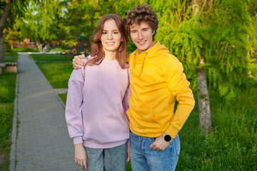 Fototapeta premium two happy friends