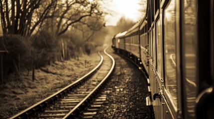 Fototapeta premium Cozy Winter Vibes Through a Snowy Scandinavian Window - Macro Depth of Field with High Saturation