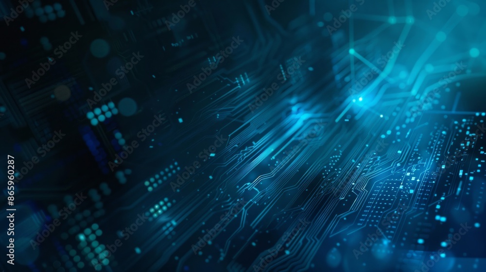 Aufkleber technological background image, ai generative