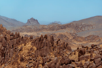 Mars-like region in the desert