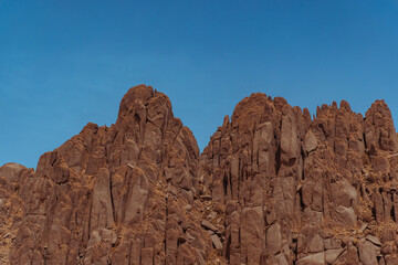 Fototapeta premium Beautifully shaped rocky mountain 