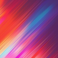 Abstract Diagonal Striped Background With Vibrant Red, Pink, Blue, and Purple Colors