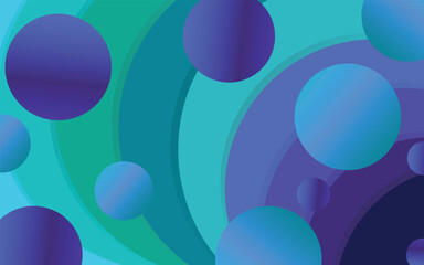 Gradient shape bubbles background, futuristic abstract color background. 