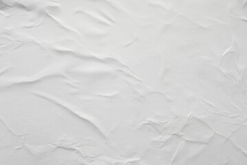 Abstract White Paper Texture, Crumpled and Creased Poster Background