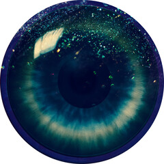 Eye of the person. Human, animal eyes. Fantasy dill. Vision, anatomy eyesight.