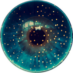 Eye of the person. Human, animal eyes. Fantasy dill. Vision, anatomy eyesight.