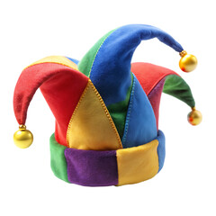 jester hat on transparent background