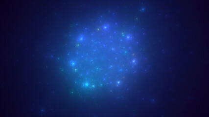 3D manual rendering abstract circle light background. Its not AI Generatd illustration.