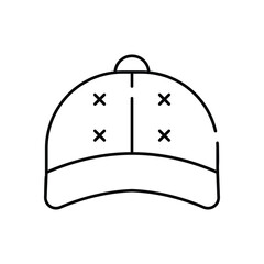 Baseball Cap vector icon 