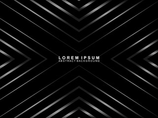 Naklejka premium Abstract futuristic dark black background with modern design. Realistic 3d wallpaper with luxurious flowing lines. Elegant background for posters, websites, brochures, cards, banners, apps, etc.