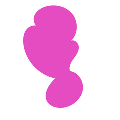 Pink abstract shape vectors