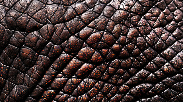 Closeup of elephant skin texture leather background wallpaper deign 