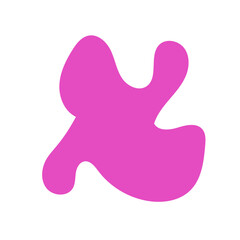 Pink abstract shape vectors