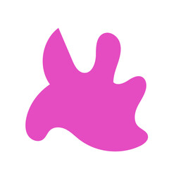 Pink abstract shape vectors